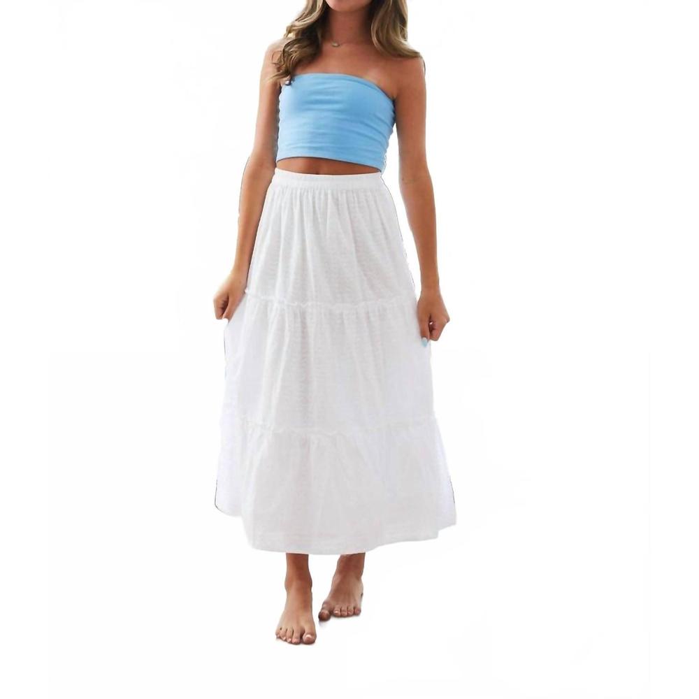 NEW THEME alexa tube top with lace in sky blue